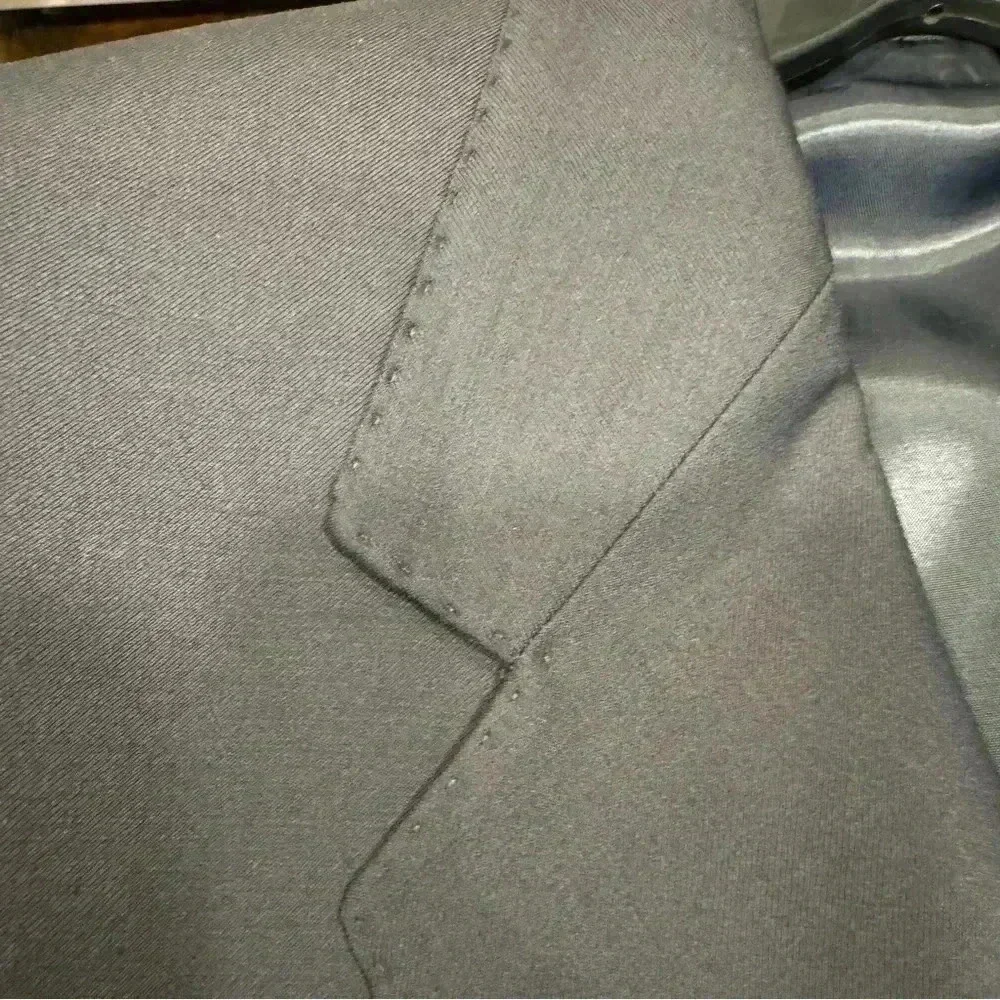 Louis Dell’ Olio men’s navy blue blazer made in Italy  100% wool size 41R